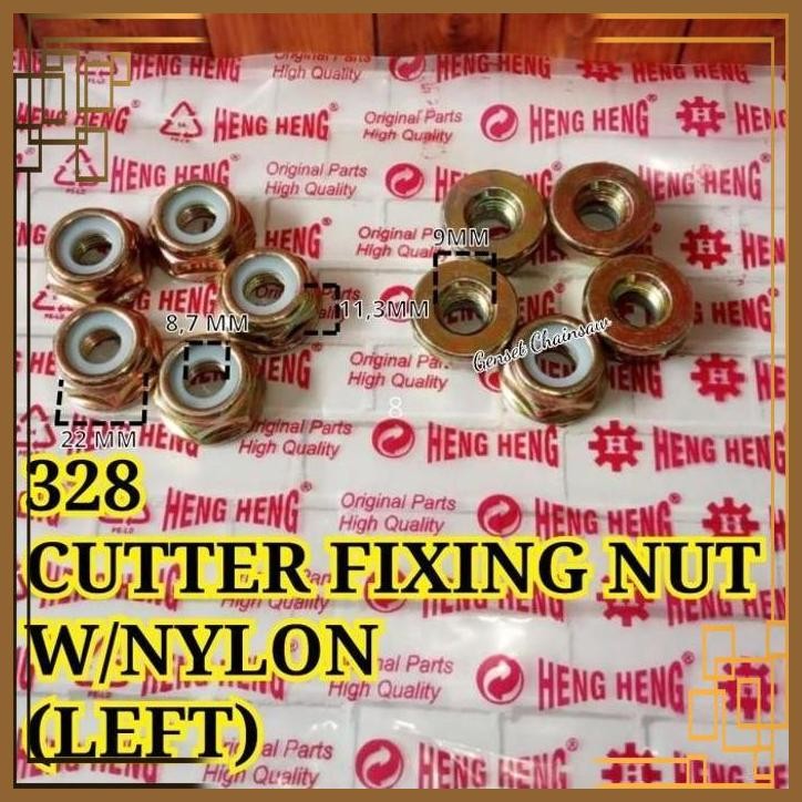

[GTC] 328 MUR PISAU NILON CUTTER FIXING NUT WITH NYLON LEFT GX31 GX35 KIRI