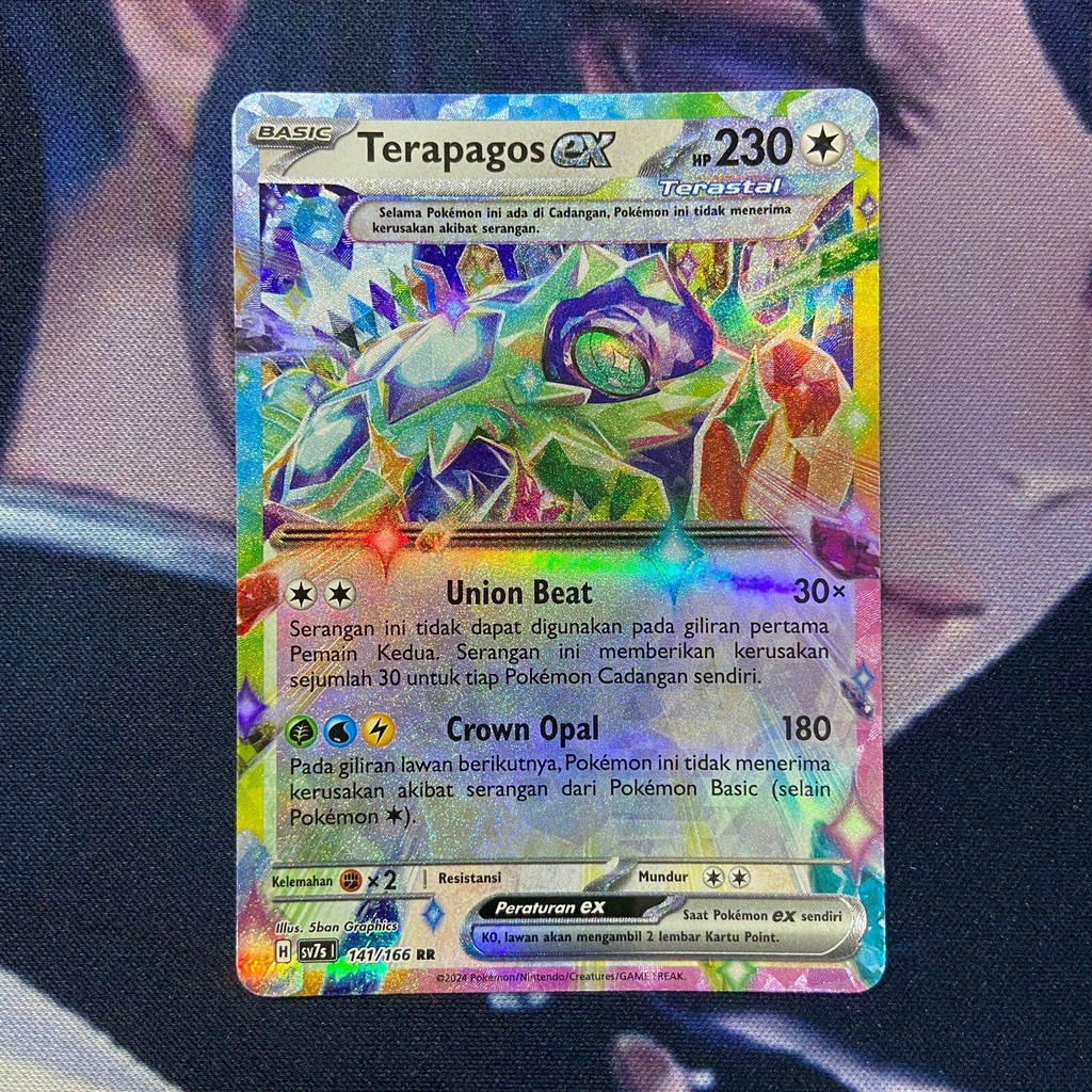 pokemon (ID) terapagos ex - SV7s 141/166 - RR