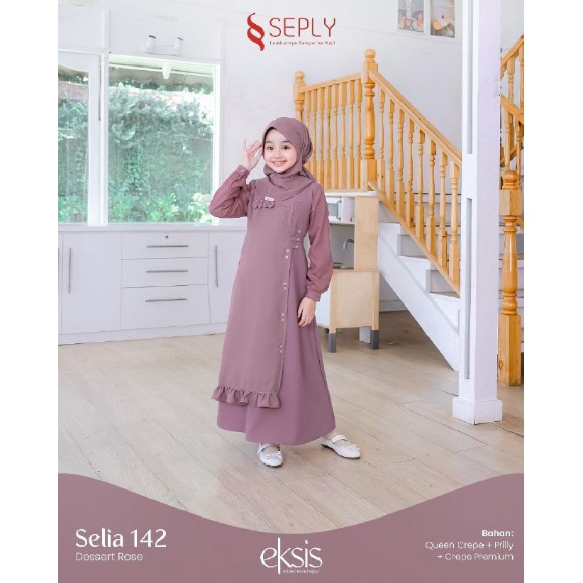 GAMIS ANAK SEPLY SELIA 142 | Model Gamis Anak Trendy | Gamis Anak Terbaru 2025
