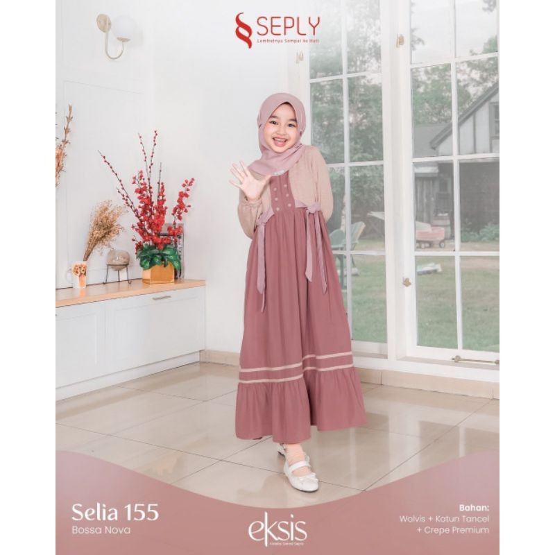 GAMIS ANAK SEPLY SELIA 155 | Model Gamis Anak Trendy | Gamis Anak Terbaru 2025