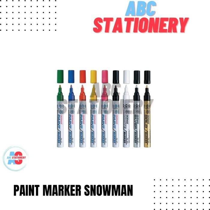 

Spidol Putih Permanent Isi 12 Pcs (Paint Marker Snowman)