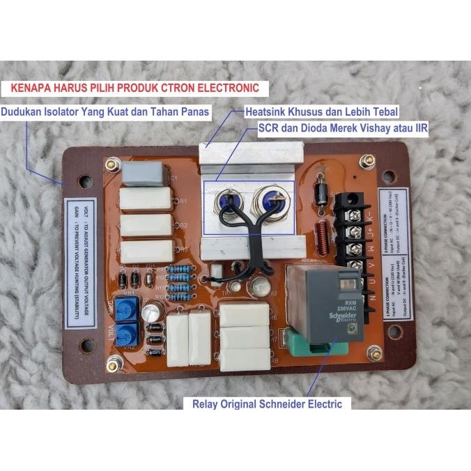 AVR GENERATOR 3 PHASE ATAU AVR GENSET 3 PHASE WITHOUT BOX ORIGINAL DAN TERPERCAYA