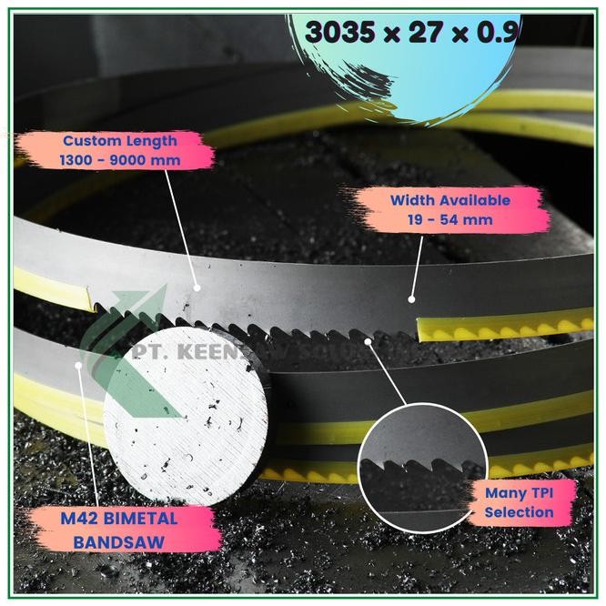 Bimetal Bandsaw Blade Keensaw (3035 X 0.9 X 27) German Tech Band Saw