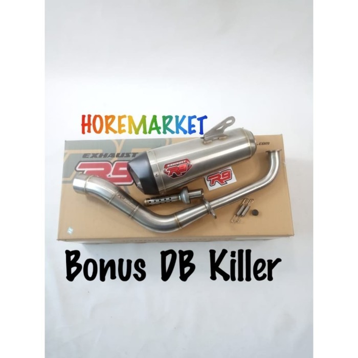 Big Promo Knalpot R9 Alpha Series / Knalpot R9 Aerox 155 Alpha Series And Lexi