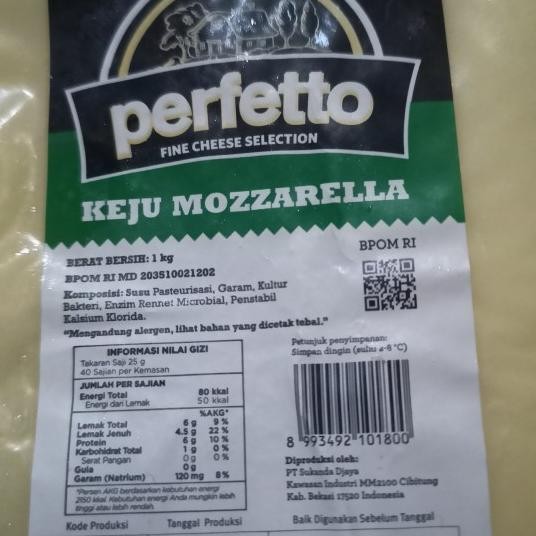 

Keju Mozarella 1 Kg