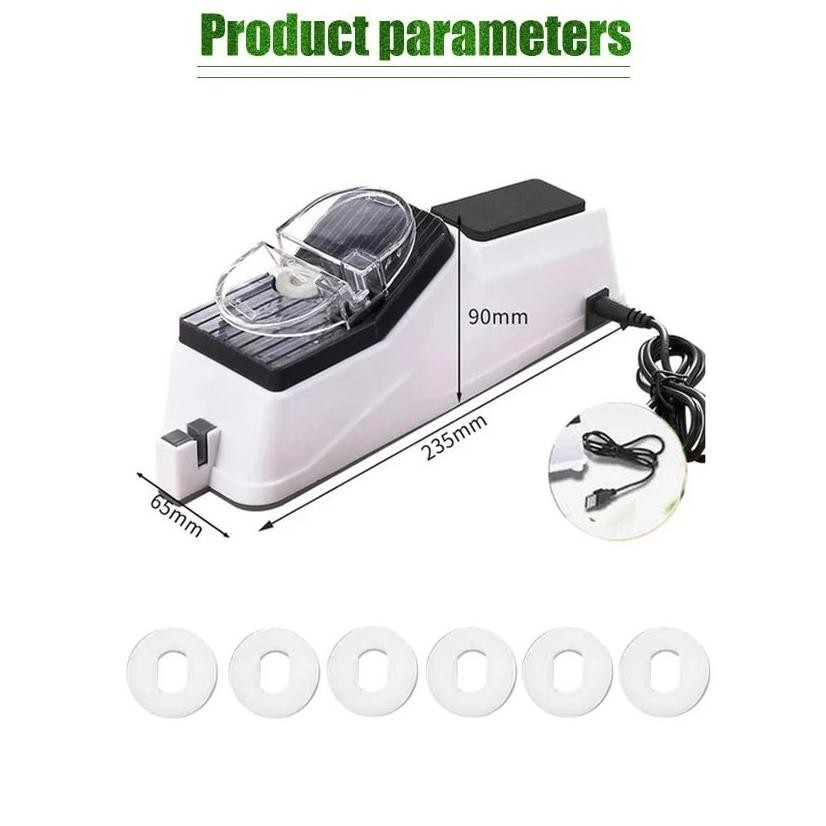 Perangkat Dapur Lainnya Pengasah Pisau Elektrik Knife Sharpener / Pengasah Pisau Listrik