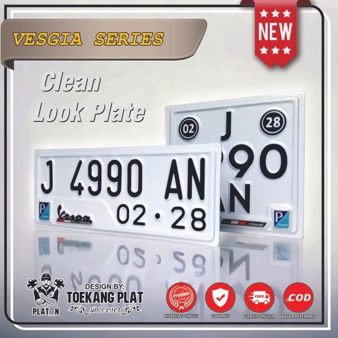 Plat Vespa Matic Gts Primavera Sprint S Lxs Lx