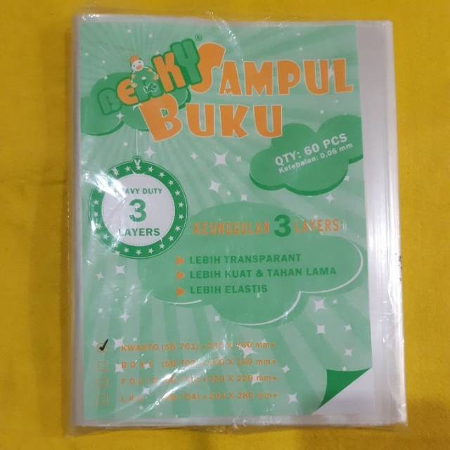 

Sampul buku beaky ukuran kwarto (1 pack)