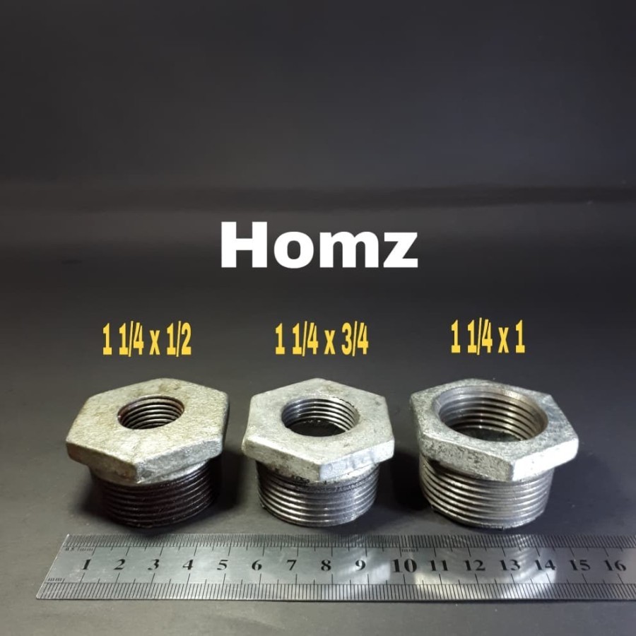 Galvanis/Galvanise Vlok Ring 1 1/4 x 1/2" inch in Besi/Plok Ring/VRing Besi