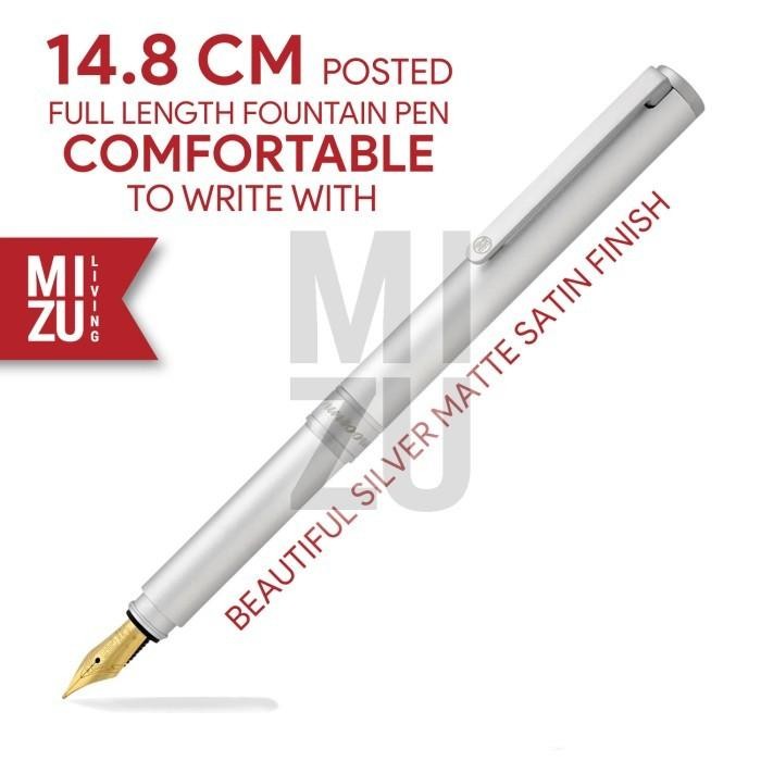 

Promo Spesial / Moonman N1 Majohn Brushed Aluminium Matte Doff Compact Fountain Pen Terbaru Original