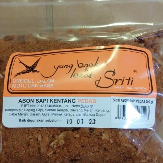 

Sriti Abon Sapi Pedas 200Gr