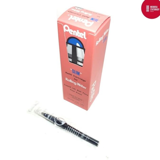 

BEBAS ONGKIR - (ISI 12)Refill/Isi/Tinta pulpen/ballpen PENTEL Rolling 0.8mmHITAM