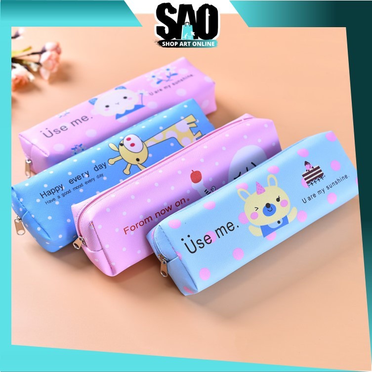 

SAO - S5726 Kotak Pensil Tempat Pensil Karakter Lucu Unik Motif / Zipper Bag Kotak Pensil Anti Air /