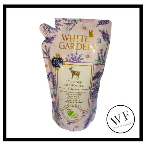 

White Garden Lavender Chamomile Refill / Sabun Mandi Lavender 900Ml