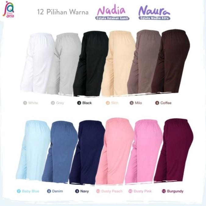 Celana Dalaman Gamis Wanita Celamis Jumbo Bahan Kaos Adem Tebal Nadia BNJ