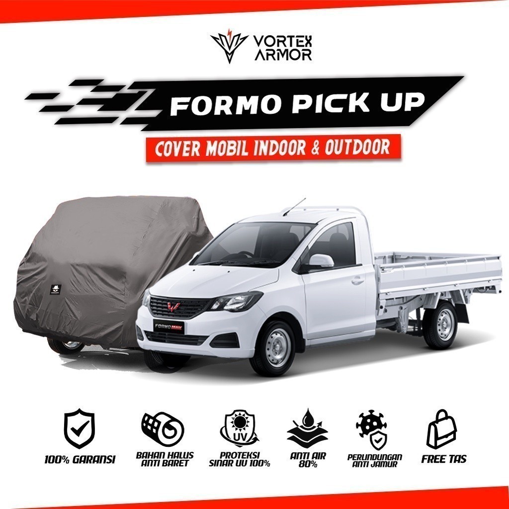 Cover Mobil Wuling Formo Pick Up / Sarung Mobil Wuling Formo PickUp / Selimut Mobil Wuling Formo Pic
