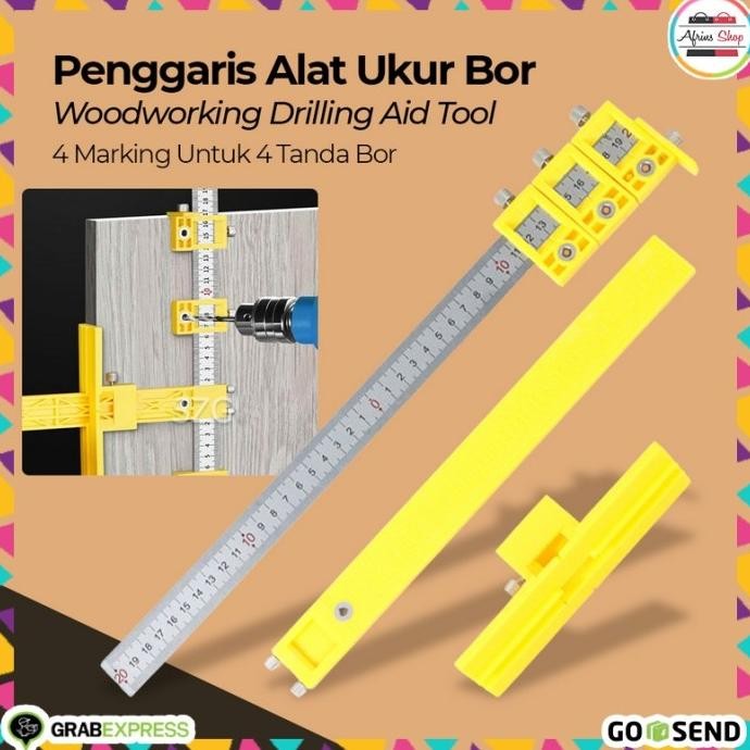 

TERMURAH - Penggaris Bor Alat Ukur Lubang Bor M138 - Yellow