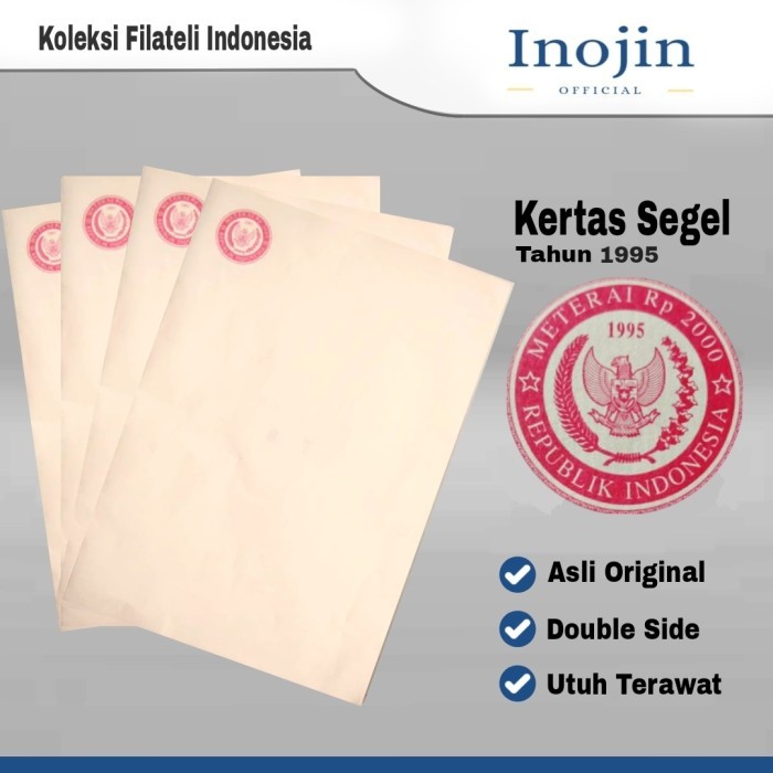 

Kertas Segel Tahun 1995 Double Original