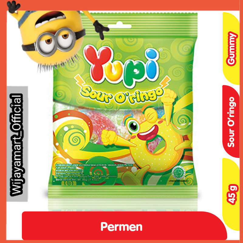 

Yupi Permen Gummy Asam O'ringo 45 g