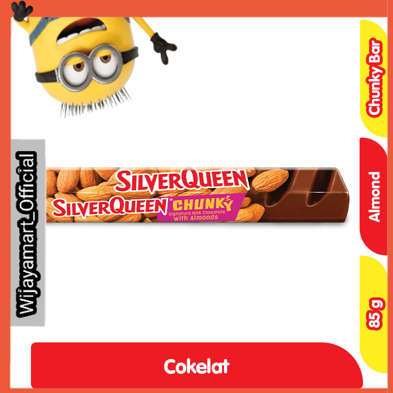 

SilverQueen Chunky Bar Cokelat Almond 85 g