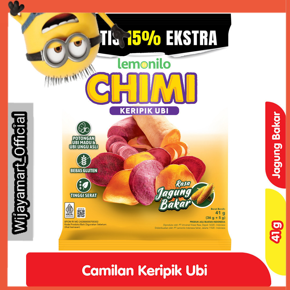 

Lemonilo Chimi Keripik Ubi Jagung Bakar 41 g