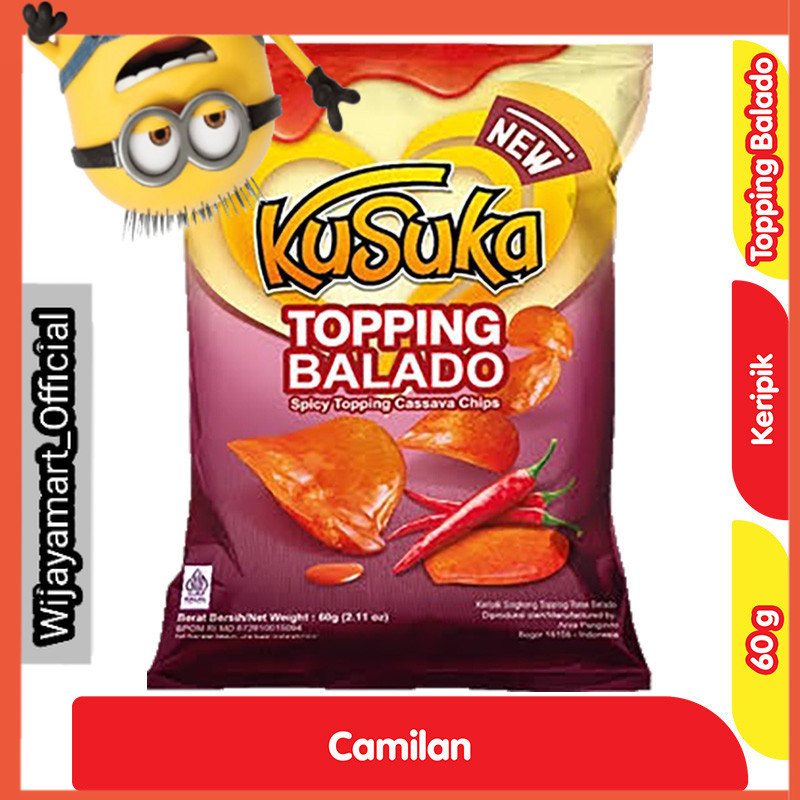 

KuSuka Keripik Singkong Topping Balado 60 g