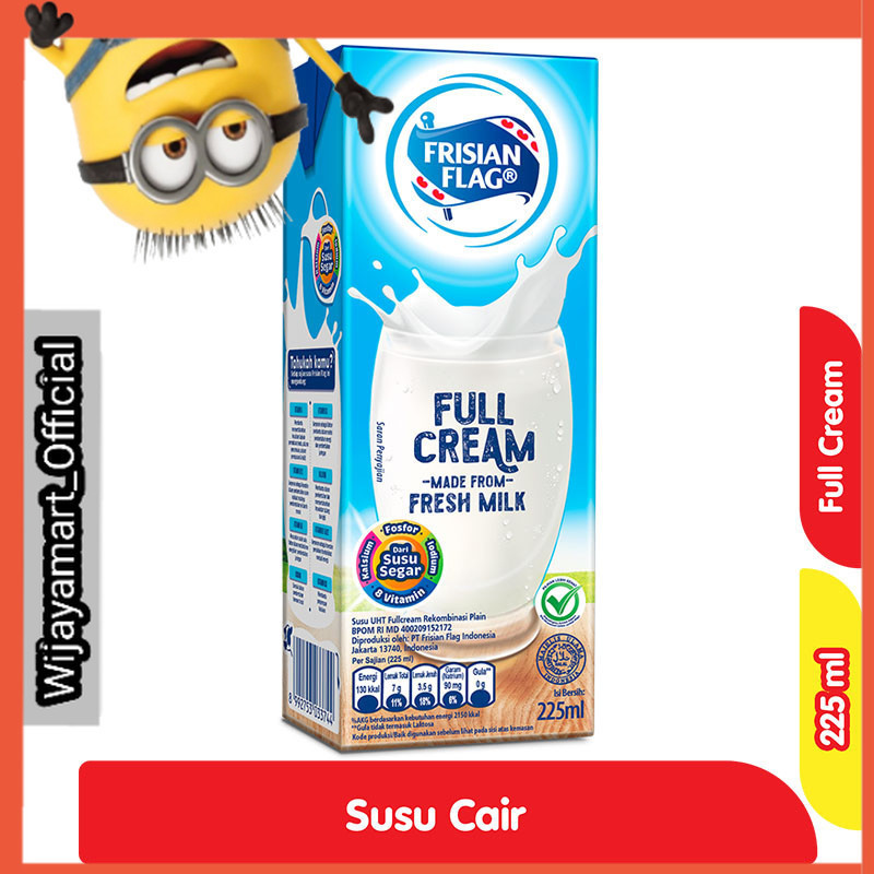 

Frisian Flag Susu UHT Full Cream Kotak 225 ml
