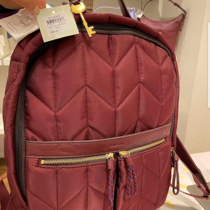 Ready tas ransel wanita fossil backpack Tess wine