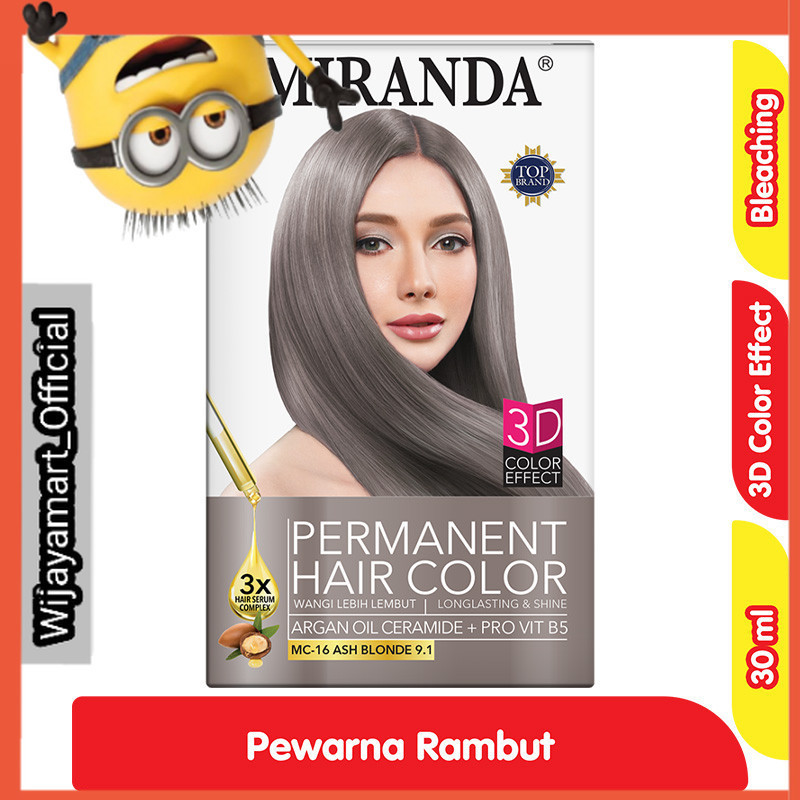 Miranda Pewarna Rambut Ash Blonde 30 ml