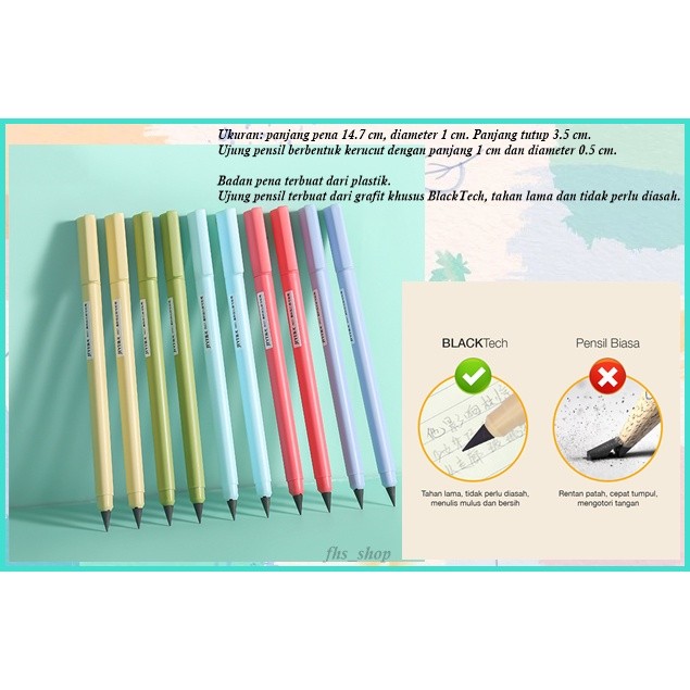 

Pensil Permanen Pensil HB Pensil Tanpa Isi Ulang Pensil Tanpa Rautan Eternal Pencil Pastel HB