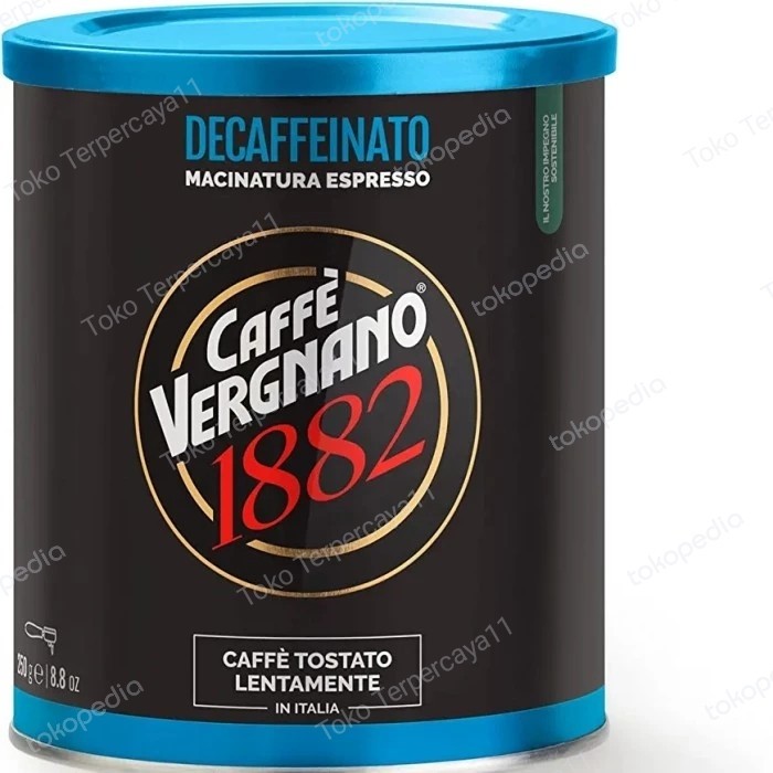 

Caffe Vergnano Decaffeinato Decaffeinated 250Gr Kopi BubukBiji Kopi