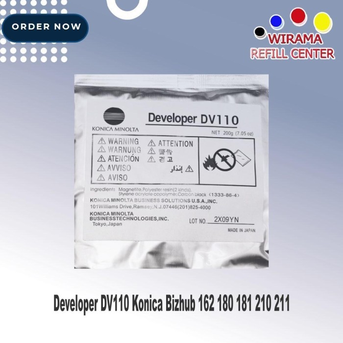 Developer Dv110 Konica Bizhub 162 180 181 210 211