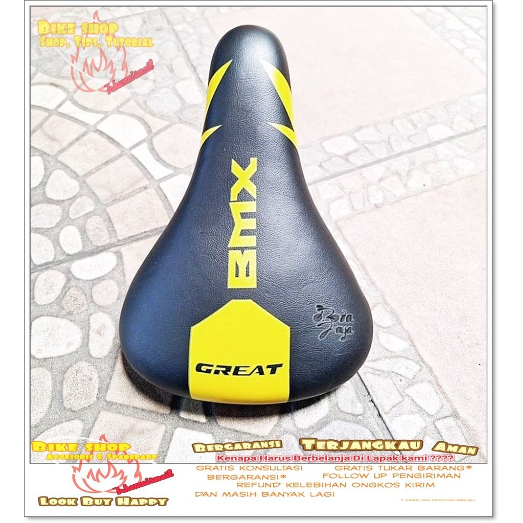 SADEL JOK SEPEDA BMX GREAT GEMUK KUNING Sepeda MTB BMX