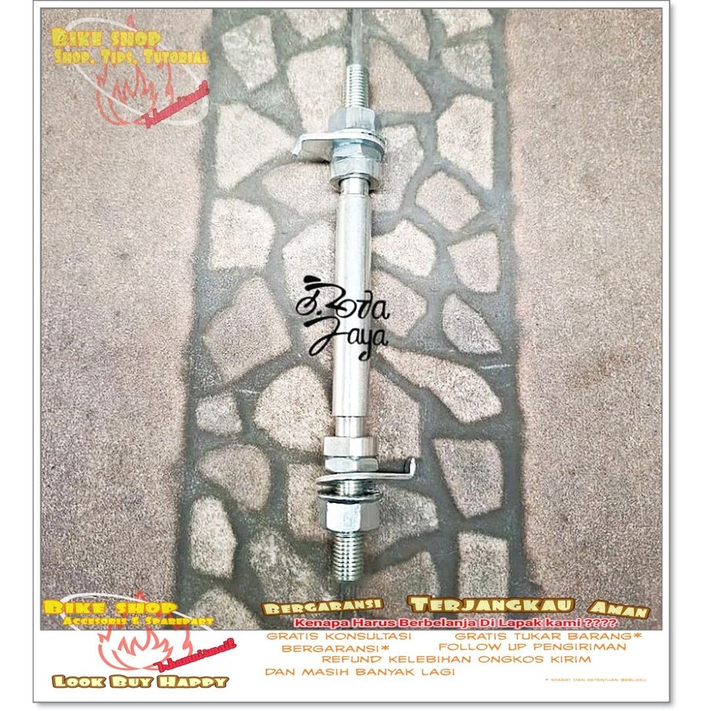 AS RODA DEPAN BEARING WARNA CHROME BESI 8mm MUR 14 14cm Sepeda MTB BMX