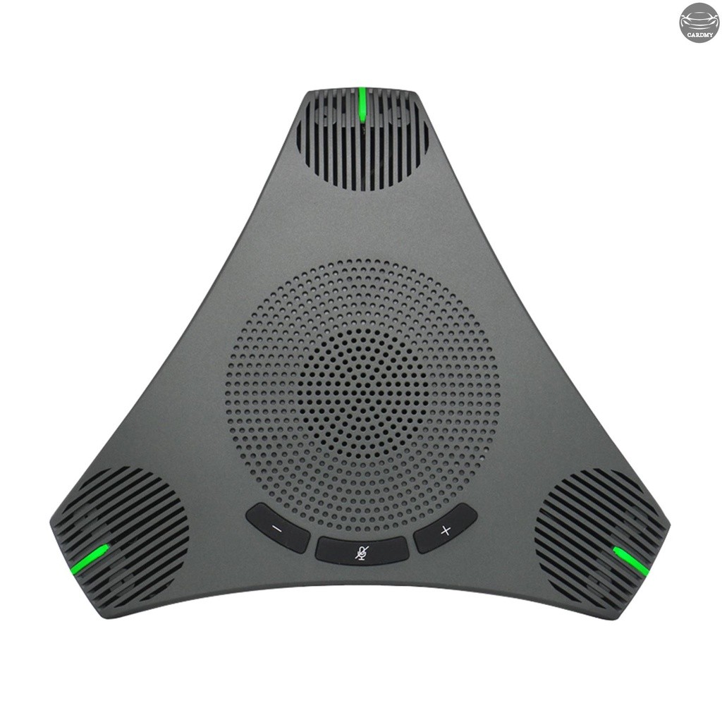 Aibecy Mikrofon Konferensi Speaker Ponsel USB Mikrofon Komputer Omniarah Pengambilan Suara 360° deng