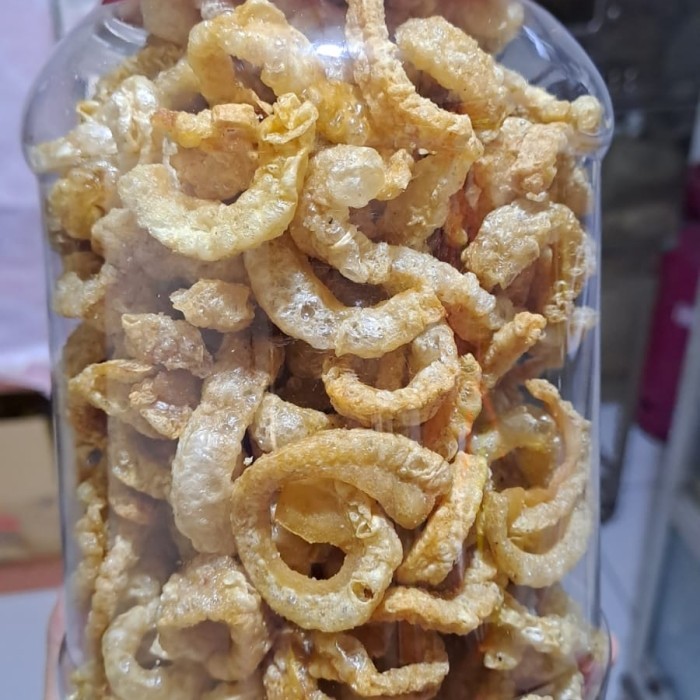 

Terlaris cujiuca kerupuk kulit babi spiral SALE