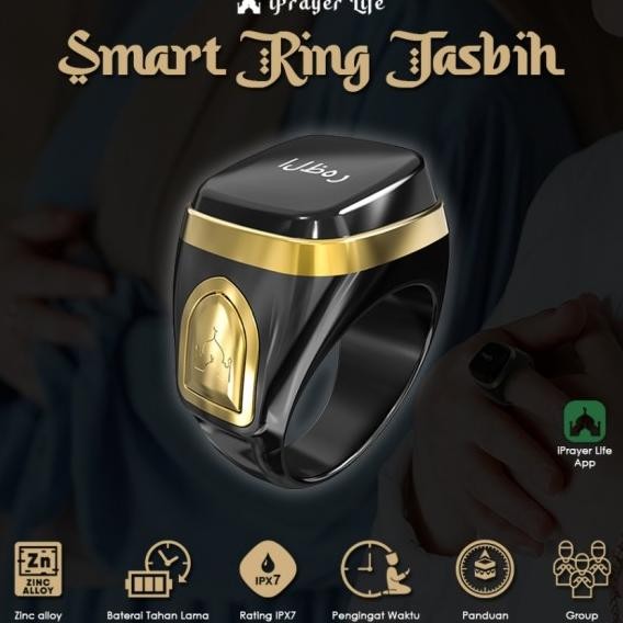 Smart Ring Tasbih Digital Iprayer Waterproof Cincin Dzikir Digital