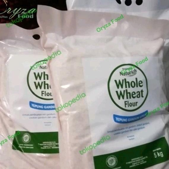

Tepung Gandum Utuh Whole Wheat Flour Bogasari Naturich 5Kg.