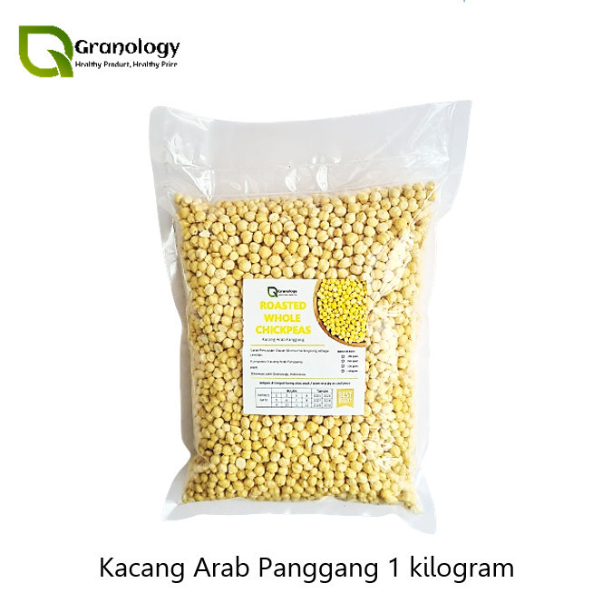 

KOMPLIT Kacang Arab Panggang / Roasted Chickpeas (1 kilogram) by Granology