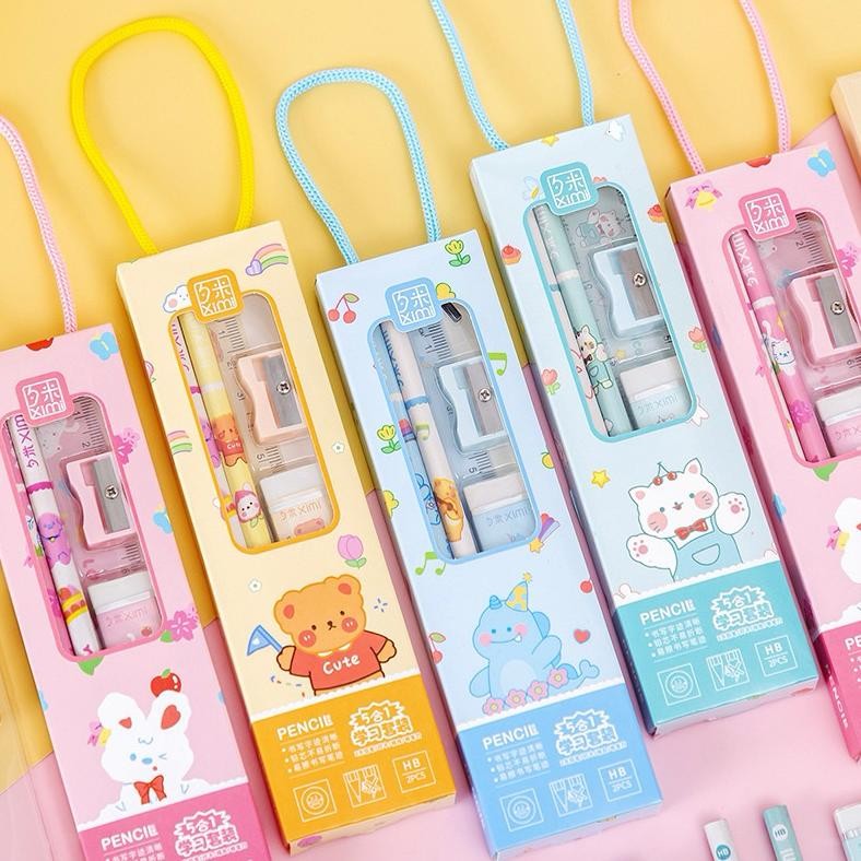 

TGC-1924 GROSIR 30pcs set stationery paket alat tulis sekolah anak hadiah hampers kado lomba anak Premium