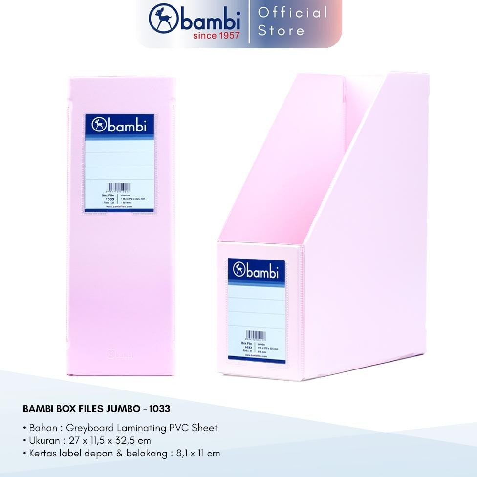 

TERMURAH Bambi Box File Magazine JUMBO SIZE 11,5 cm All Colour - Box Arsip / Box Storage / Box Dokumen kode 1033 th-23