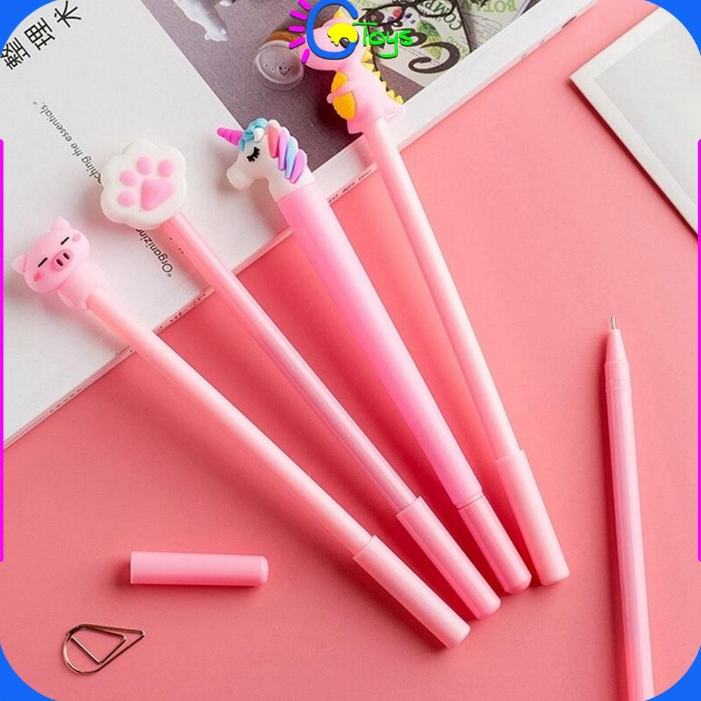 

gh-56 CR-A15 Pulpen Gel Karakter Lucu Set Isi 20PCS Pena FREE Zipper Pouch Tempat Pensil Transparan Murah Murah