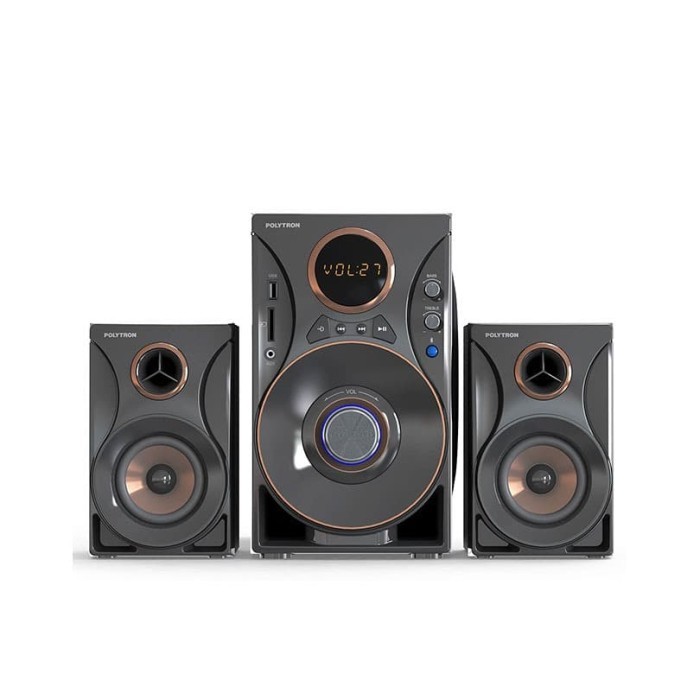 Salon Aktif Polytron Speaker Bluetooth Usb Remote Extra Bass Original