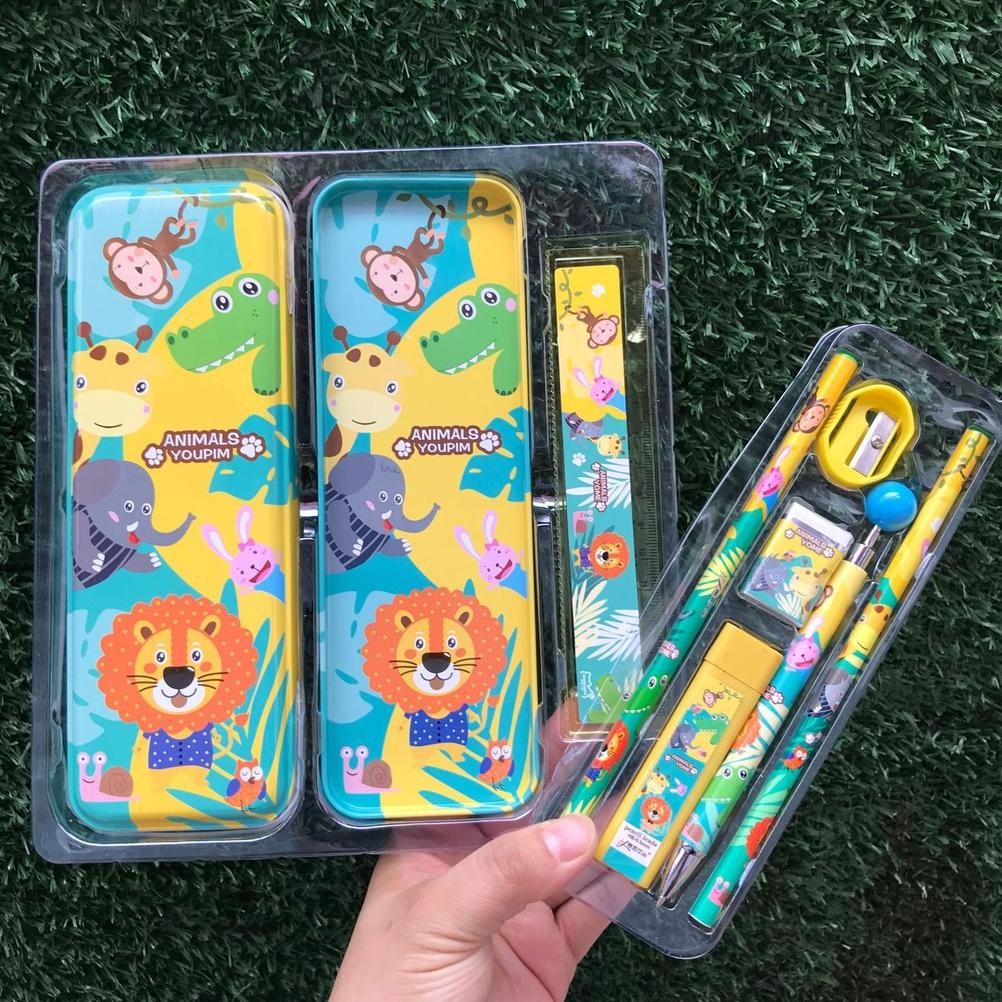 

gd-5 2010 Stationary Set Kotak Pensil Anak Set 7 In1 Stationery Alat Tulis Kotak Pensil Karakter S1228 Hemat