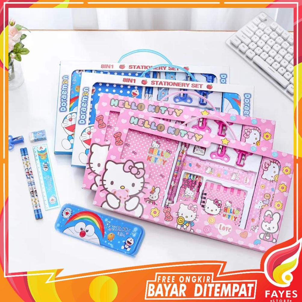 

GB29 FAYES COD Set Alat Tulis Karakter / Alat Tulis Cartoon Lucu / Alat Tulis Anak STY07 Original