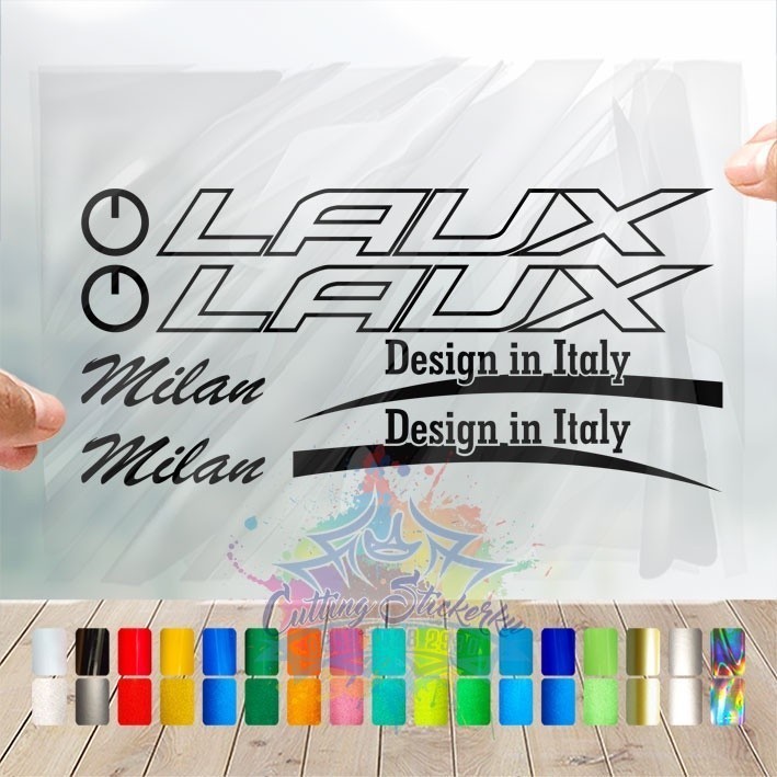 Cutting Stiker Laux Variasi Sepeda Sticker Frame Aksesoris Body Style Lipat Keren Decal Striping Bik