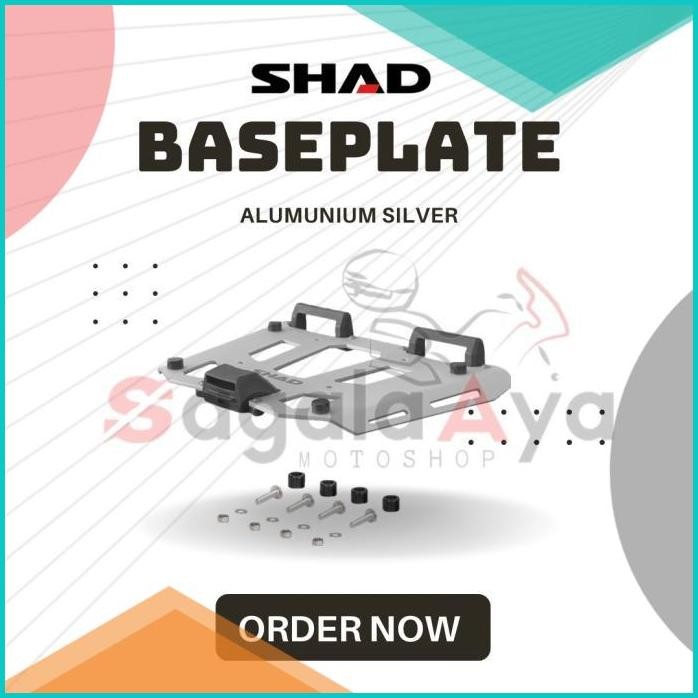 baseplate tatakan box motor alumunium shad terra 37 terra 48 pannier
