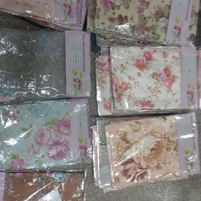 New//Taplak Meja Plastik~Kursi 4 & 6 Renda~Taplak Import