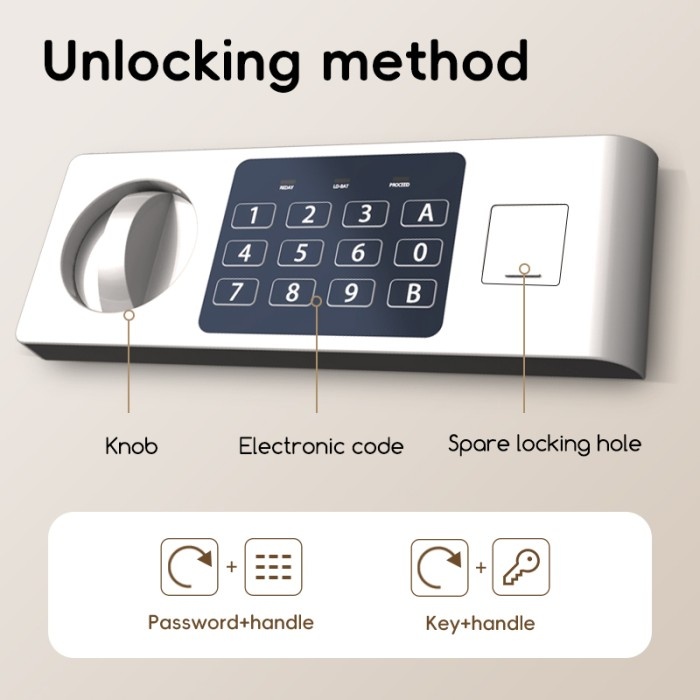 Deli Safe Box Brankas Digital ET525 - Proteksi Data dan Uang Anda dengan Teknologi Kunci Digital