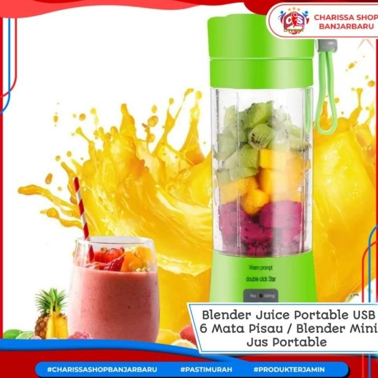 Ufo-2025 Blender Juice Portable Usb 4 Mata Pisau / Blender Mini Jus Portable / Blender Mini Multifun